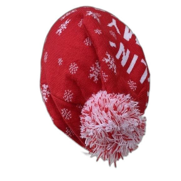 Chillin' with my Snowmies Slouchy Beanie Hat Knitted Cap with Pom Pom Unisex - Picture 6 of 9